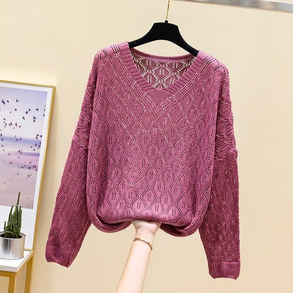 women's sweaters wear 2021 spring fashion hollow out knitted bottomed shirt, wearing fashionable and versatile long sleeve top, White;black